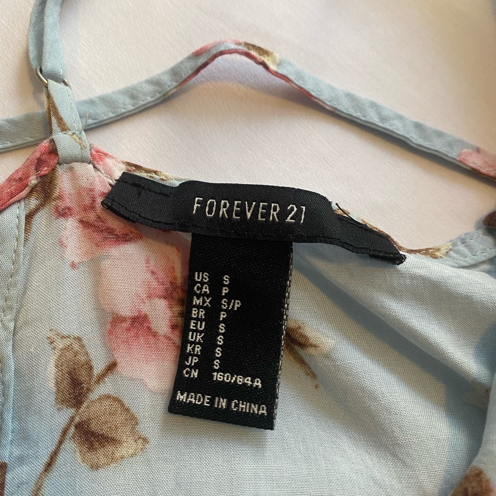 Women’s/Junior’s Forever 21 Floral Mini Dress, Size S. - Picture 5 of 7